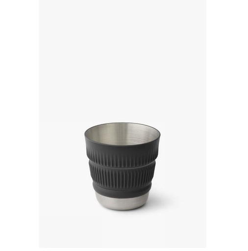 [ACK039031-050101] Detour Stainless Steel Collapsible Mug Beluga Black