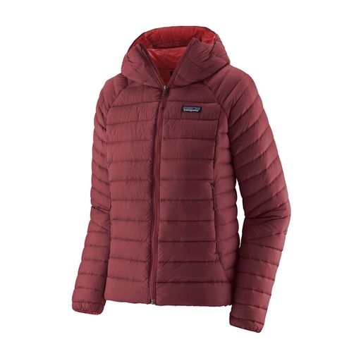 Down Sweater Hoody Dames Sequoia Red