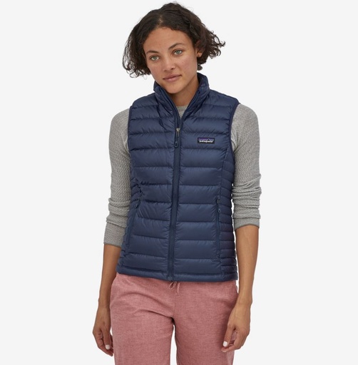 Down Sweater Vest Dames Classic Navy