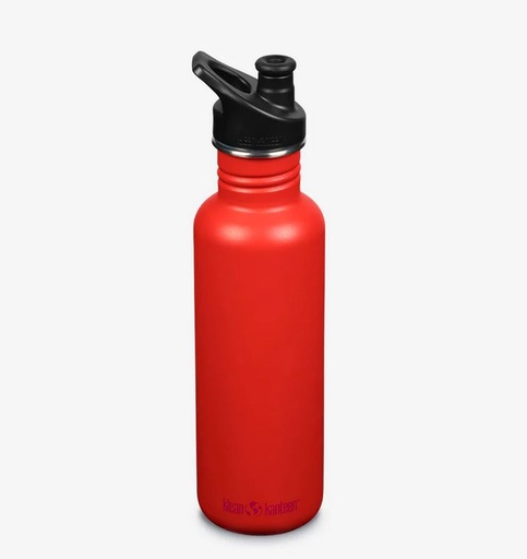 [1008442] Drinkfles Classic met sportdop 800ml/27oz
 Tiger Lily