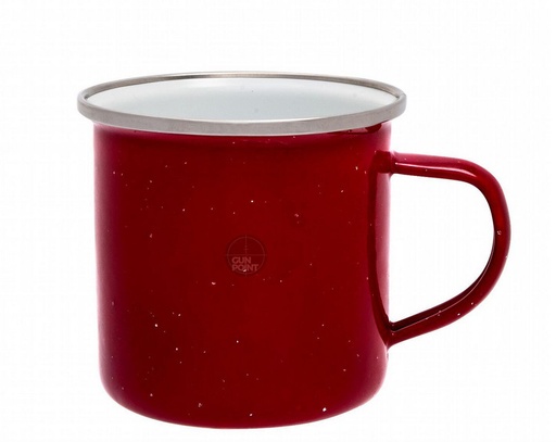 [630218] Enamel Cup 360ml Red