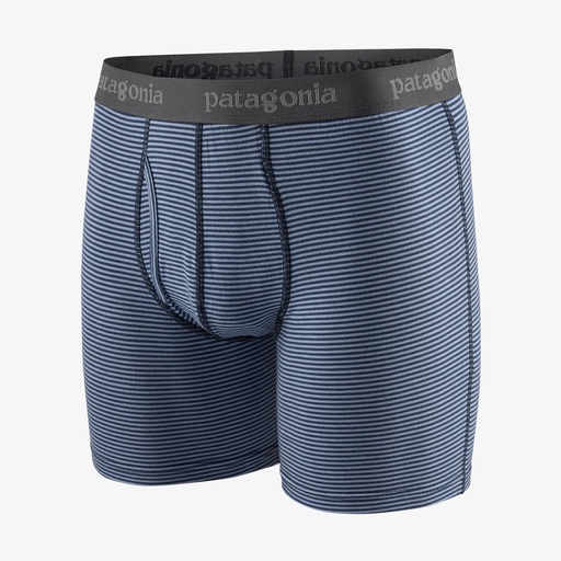 Essential Boxer Briefs 6" Heren Fathom Stripe/New Navy