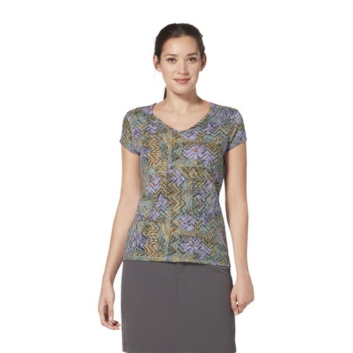 Featherweight Tee Dames Sea Pine Mauka Print