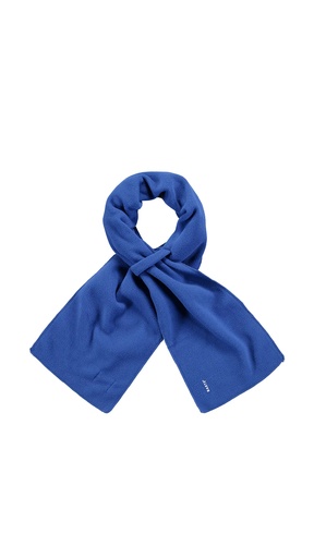 [02040041] Fleece Shawl Kids Prussian Blue