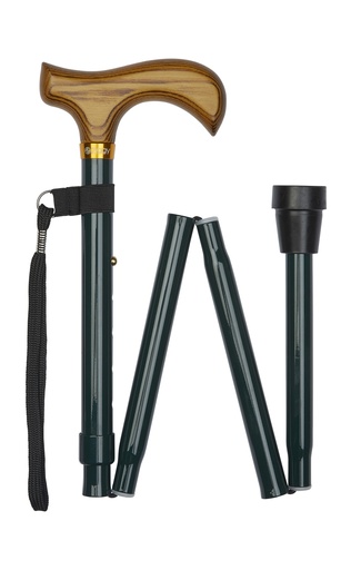 [99G] Folding Walking Stick Green