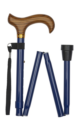 [99BB] Folding Walking Stick Blue