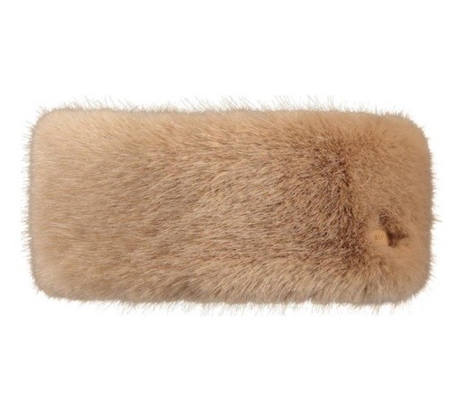 [01190242] Fur Headband Light Brown