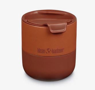 [1010168] Geisoleerde Beker 'Lowball' met Flip-deksel, 296ml/10oz Autumn Glaze