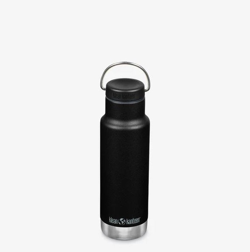 [1008450] Isolatiefles Classic Narrow met ringdop, 355ml/12oz
 Black