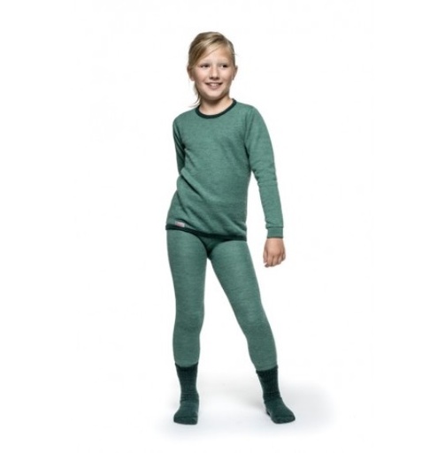 Kids Long Johns 200 Lake Green