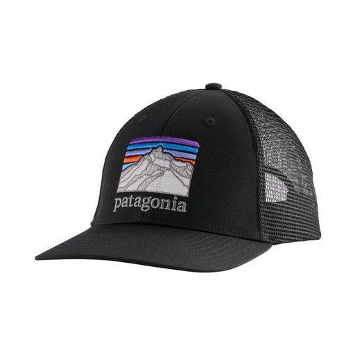 [38285-BLK] Line Logo Ridge LoPro Trucker Hat Black