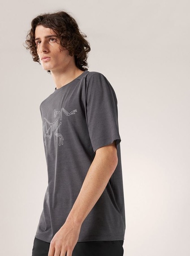 Men's Cormac Logo SS Black Sapphire Heather