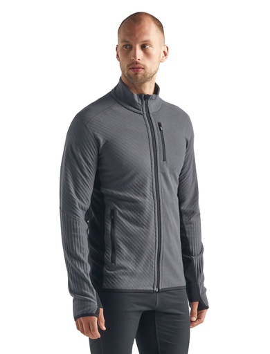 Men's Descender Long Sleeve Zip - Small Monsoon