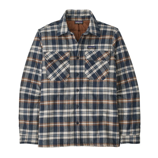 Men's Insulated Organic Cotton Midweight Fjord Flannel Shirt Fields/New Navy