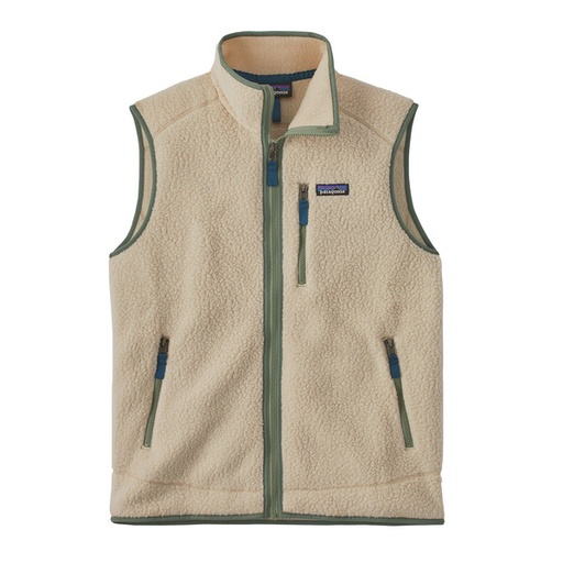 Men's Retro Pile Vest Dark Natural