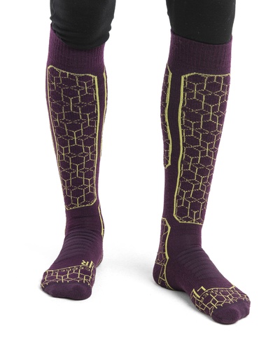 Men's Ski+ Medium OTC Alpine Geo Nightshade/Bio Lime