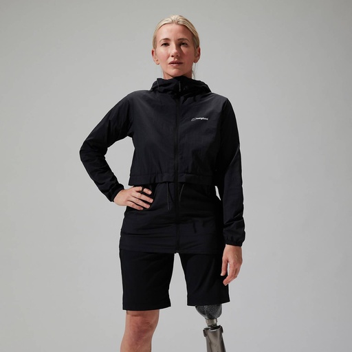 [4A001059 BP6 12] Milham Shell Jacket Dames Black/Black