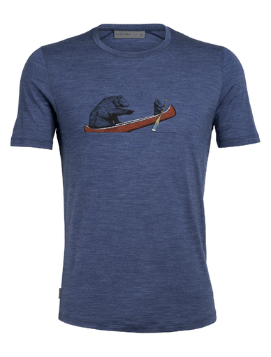 [IB0A56FY4421] M's Sphere SS Crewe Canoe - Small Estate Blue Heather