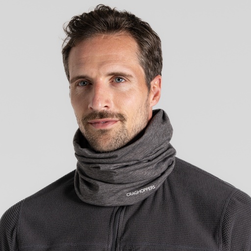 [CUC403 1MN Single] NosiLife Tube Scarf II Black Pepper Marl