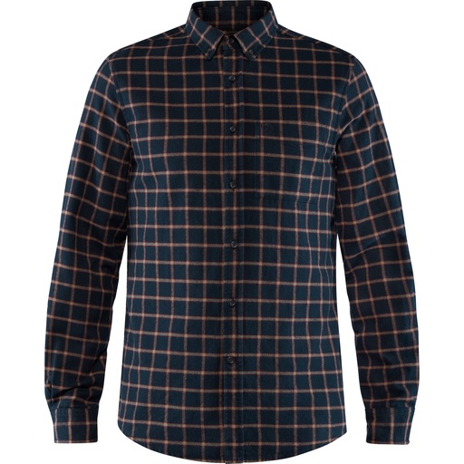 Övik Flannel Shirt Heren Dark Navy