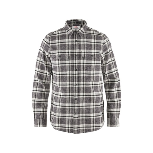 Ovik Heavy Flannel Shirt Dark Grey