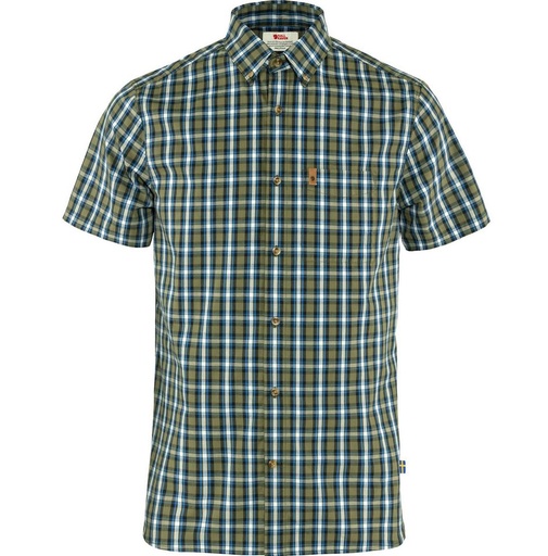 Övik Shirt SS Green/Alpine Blue