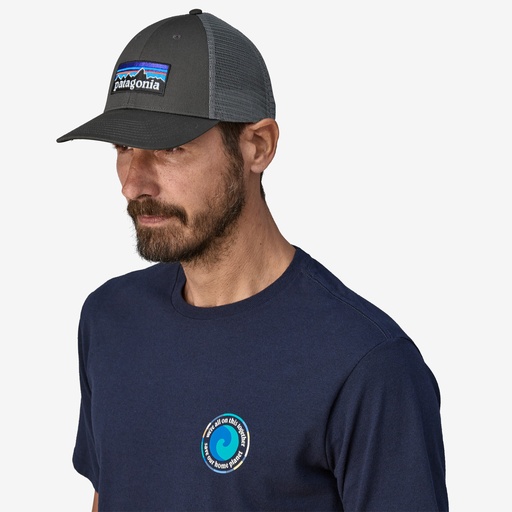 [38283-FGE-ALL] P-6 Logo LoPro Trucker Hat Forge Grey