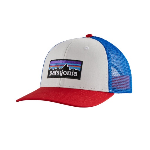 [38289-WHI-ALL] P-6 Logo Trucker Hat White