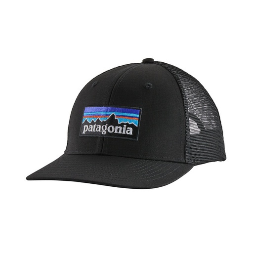 [38289-BLK-ALL] P-6 Logo Trucker Hat Black