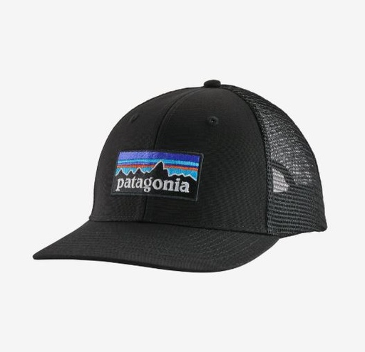 [38289-BLK-ALL] P-6 Logo Trucker Hat Black