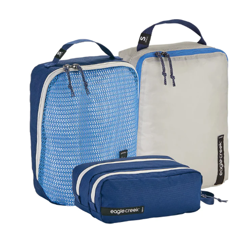 [EC0A4AF1340] Pack-It Overnight Set Aizome Blue/Grey