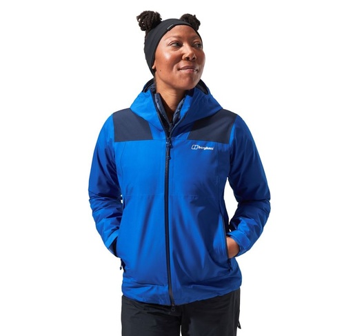 [4A001055 HX7 12] Paclite Dynak Shell Jacket Dames Surf The Web/Dusk