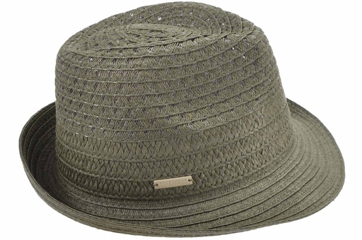 [055248 0054 one size] Paperbraid Mix Trilby Khaki