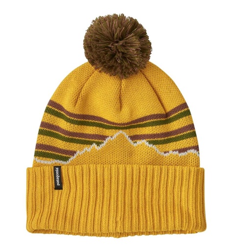 [29187-FIGO-ALL] Powder Town Beanie Fitz Roy Stripe Knit/Cabin Gold
