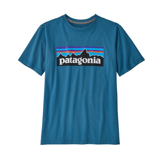 Regenerative Organic Certification Cotton P-6 Logo T-Shirt Kind Wavy Blue