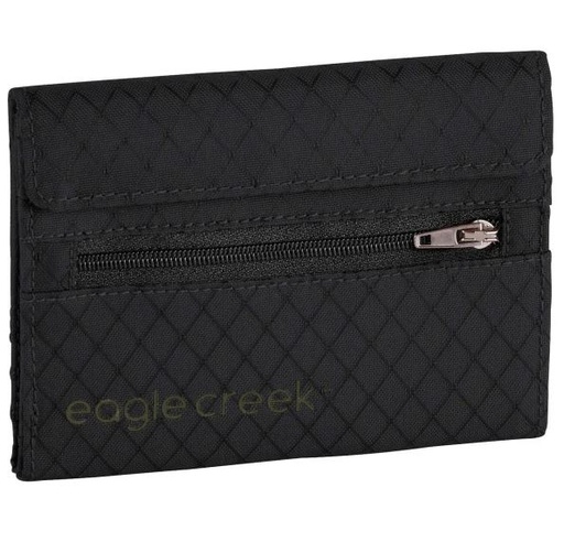 [EC0A3SC2281] RFID International Tri-Fold Wallet Jet Black