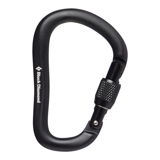 [BD210256 0002 One Size] Rocklock Screwgate Carabiner Black