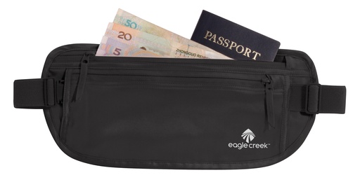 [EC041123010] Silk Undercover Money Belt Black
