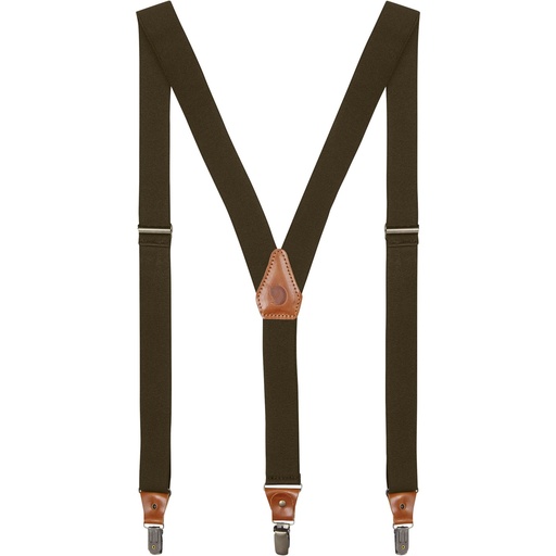 [F77355 633] Singi Clip Suspenders Dark Olive