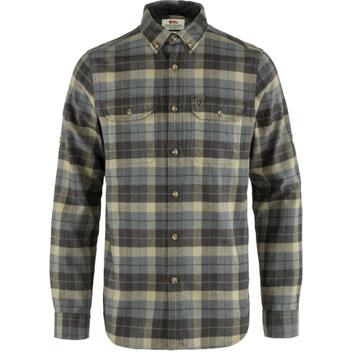 Singi Heavy Flannel Shirt Heren Super Grey/Stone Grey