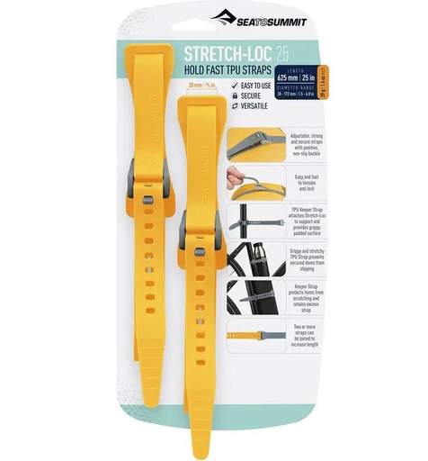 [ASLSTRP20X625YW] Stretch-Loc 25 - 20mm x 625mm 2 Pack  Yellow