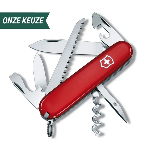 Swiss Army Knife Camper Red Camping Logo