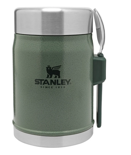 [10-09382-004] The Legendary Food Jar + Spork 0,4L Hammertone Green