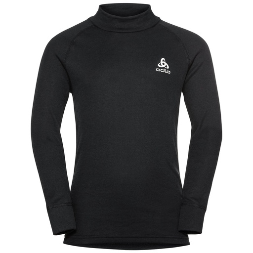 Top Turtle Neck Long Sleeve Active Warm Eco Kids Black