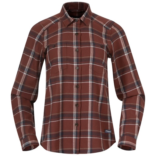 Tovdal Shirt Dames Amarone Red/Dark Shadow Grey Check