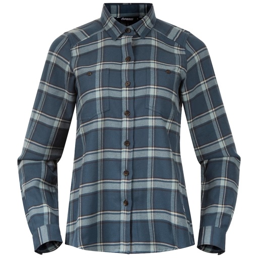 Tovdal Shirt Dames Orion Blue/Misty Forest Check