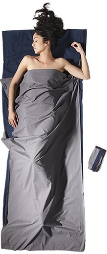 [CCT24/44] Travelsheet 100% Cotton Tuareg/Elephant Grey