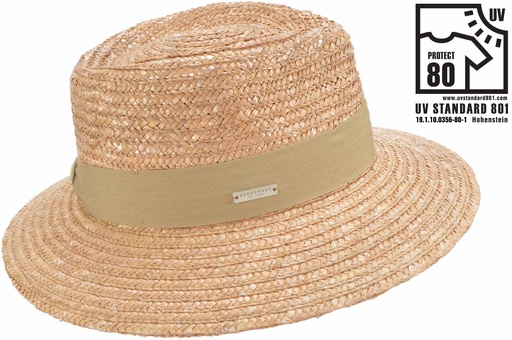 [054852 0094 one size] Wheat Braid Fedora Sand