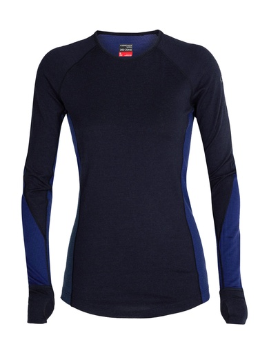 Women's 260 Zone Long Sleeve Crewe Midnight Navy/Royal Navy
