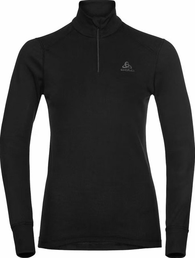 Women's Active Warm Half-Zip Turtleneck LS Baselayer Black